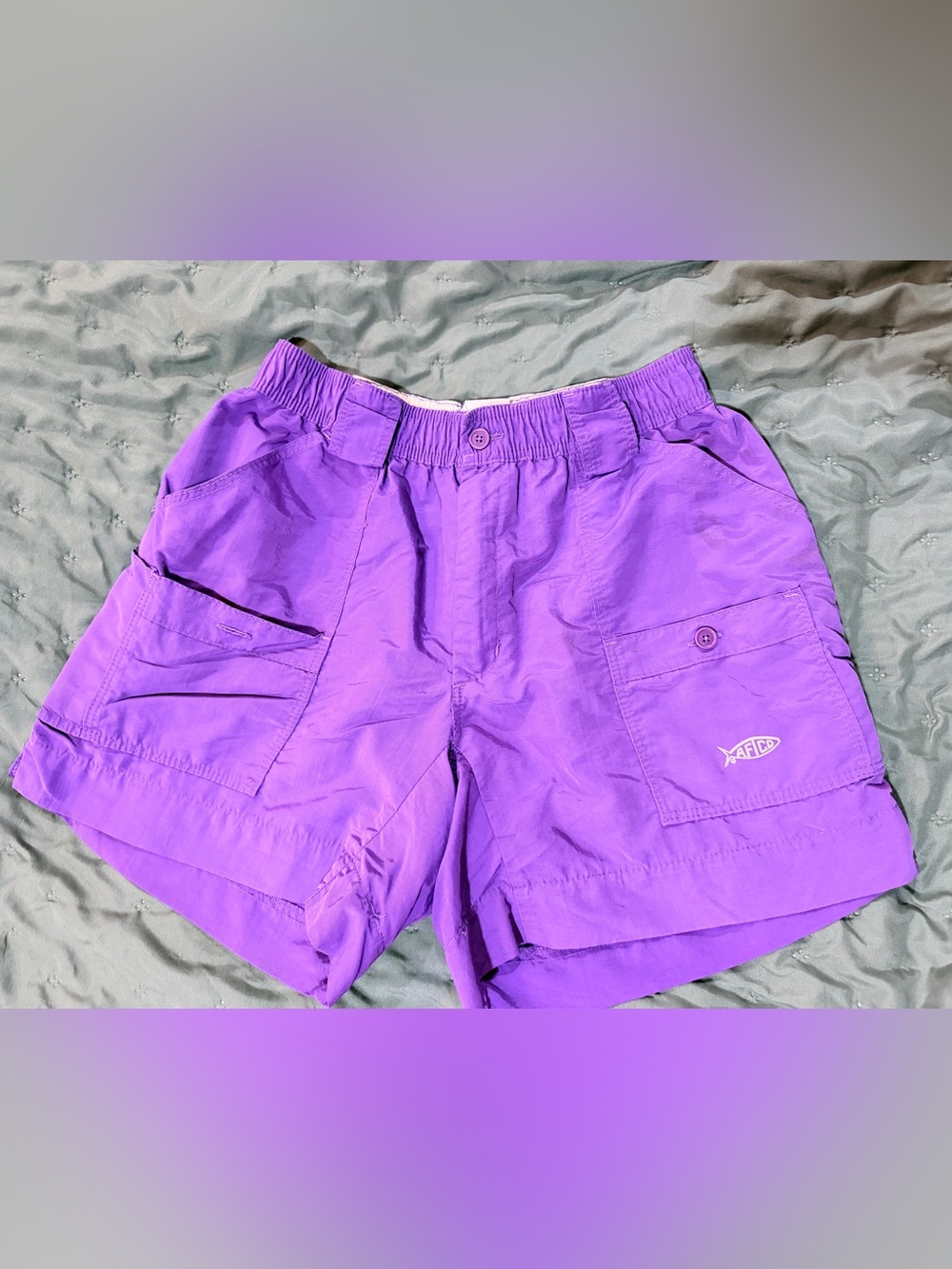 AFTCO Kids Vibrant Purple Utility Shorts